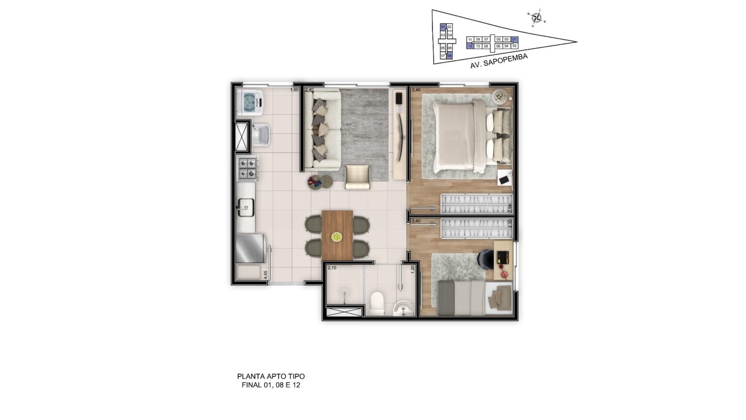 RESERVA-JARDIM-SAPOPEMBA-PLANTA-2-DORMITORIOS-35M-PONTA-DIRECIONAL
